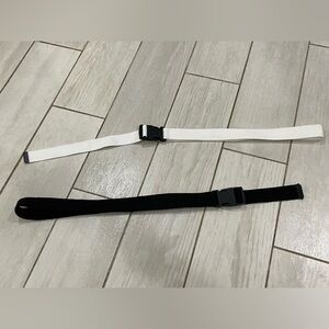 Duo canvas clip belts